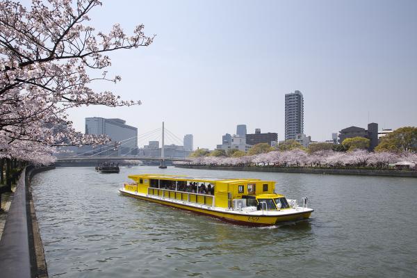 2016年3月26日（土）～水都大阪のお花見！道頓堀に中之島、大川の桜に落語家の案内『落語家と行く なにわ探検クルーズ 桜スペシャルクルーズ』今年はゆったり120分。船内限定「なにわ水都御膳」もぜひ！