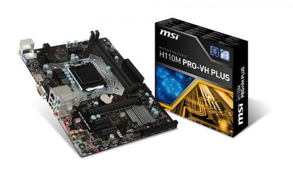 MSI、Amazon.co.jp限定Intel H110 Micro-ATXマザーボード「H110M PRO-VH PLUS」を発売