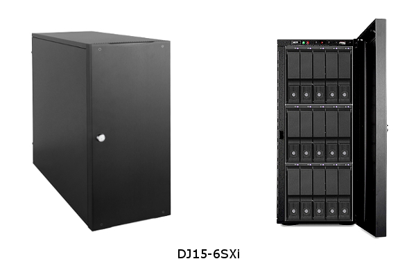 新製品 6G SAS Expander 搭載 15x 3.5インチ SAS/SATA ドライブ対応 タワー型 JBOD サブシステム「DJ15-6SXi」&「DJ15-6SXiR」シリーズの御紹介