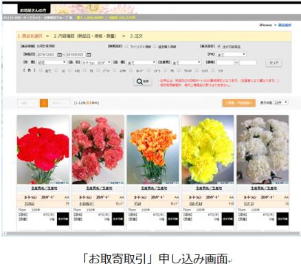 欲しい花を必要な時に手軽に仕入！花屋向けWebサービス『お取寄取引』12月3日よりスタート