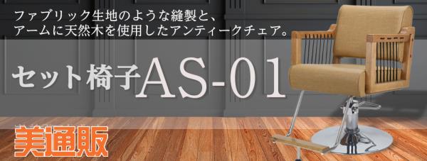 プロ向け美容材料の通信販売サイト「美通販」が、「セット椅子AS-01（シート＋ベース）」キャンペーンを開催！ファブリック風のアンティークスタイルで注目のサロンチェアを特別価格にてご提供！