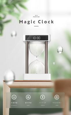 想像を覆すビジュアル！水滴を逆流させマイナスイオン発生する『Magic clock』を2019年1月31日（木）に発売開始しました。