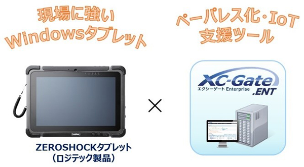 エレコムとテクノツリーがペーパーレス化ソリューションで協業 ～ロジテックの堅牢ZEROSHOCKタブレットとペーパーレス化ツール「XC-Gate」で現場の業務効率化を推進～