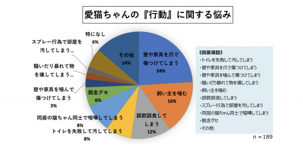 愛猫との生活での悩みと欲しい商品やサービスについての「アンケート調査」結果報告｜株式会社ぽぽねこ