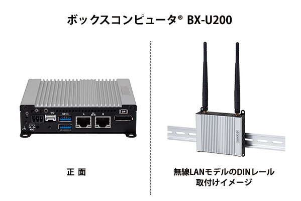 シリーズ最小・最軽量、名刺2枚サイズの組み込み用PC ボックスコンピュータ（R） BX-U200 新発売