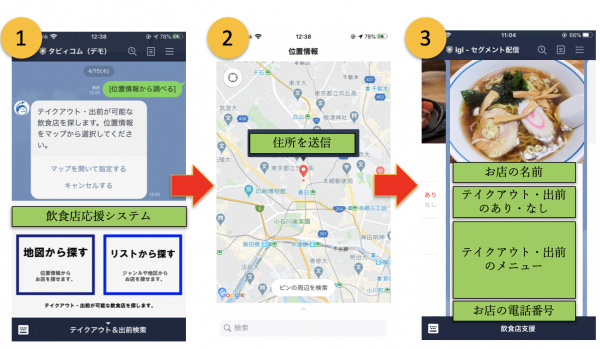 タビィコム株式会社、ユーザーがLINEを利用して簡単に飲食店の出前・テイクアウトが行えるシステムをリリースし、本日4月21日から先着10団体限定で無償提供で提供いたします