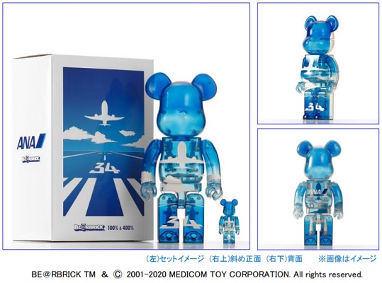 ベアブリックとANAのコラボ最新作はスケルトン仕様！『BE@RBRICK for ANA』AMCアプリは10月5日、ANAショッピング A-styleは11月9日より販売開始